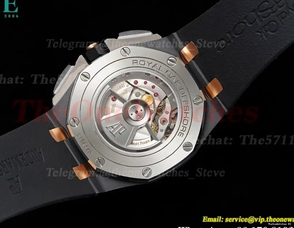 CER RU 44mm Royal Blk Offshore A3126 Oak RSF Stk 0524